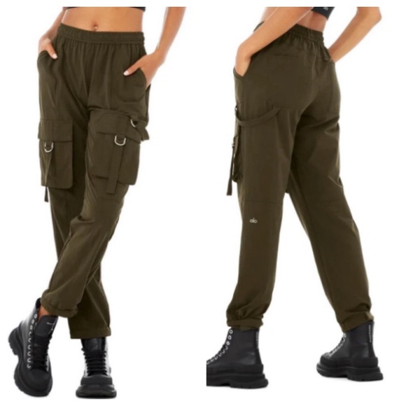 ALO YogaWise City High Waisted Cargo PantsOlive GreenXS
